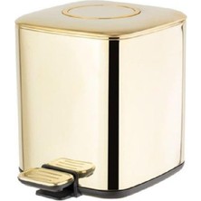 Nacario System Pedallı Gold Çöp Kovası 9 Lt / 310X230X310 mm