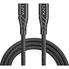 Nacario Livx Turbo Serisi 100W 5A Type C To Type C Pd 2.0 5 Gbps 2 Metre Hızlı Şarj ve Data Kablosu Bo-02