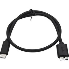 Nacario USB Type C To Micro USB 3.0 Taşınabilir HDD Hard Disk Kablosu 0.5m (50CM)