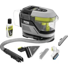 Nacario Ryobı 18 V One + Akülü Tekstil Temizleyici Pro RDC18BL-0 (Kablosuz, Fırçasız, Esnek, 2'si 1 Arada Yıkama Fırçası, 1000 ml Temizleme Tankı, 600 ml Kirli Su Tankı, Ev ve Araba Için, Akü ve Şarj Cihazı