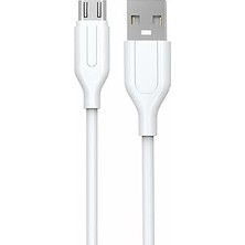 Nacario Pdateknoloji Yetty 2.4A Micro USB Kablo 1m Beyaz YKB-01B