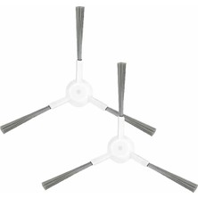 Nacario Mija Robot Süpürge Yan Fırça S10 Plus, S10 Pro (S10 ve S10T Modelleri Farklıdır) X10 X20 ve Vacuum 1c, Mop 2 Pro+, Mop 2, Dreame F9,Z10 Pro, L10 Pro Ile Uyumlu 2 Adet