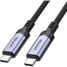 Nacario Unitek Type-C To Type-C Hızlı Şarj Kablosu 240W E-Marker 2 Metre Siyah