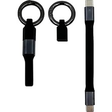 Nacario Type-C Şarj ve Senkronizasyon Kablosu, 65W Pd Hızlı Şarj, Siyah, Usb-C'den Usb-C'ye Bağlantı, Taşınabilir Tasarım