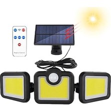 Nacario Greentech Güneş Enerjili Hareket Sensörlü, 3 Taraflı 171 Cob LED AYDINLATMA/GT-SL15