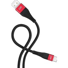 Nacario Dm SL003 USB To Type-C 3A Hızlı Şarj ve Data Kablosu Siyah 1.2 Metre