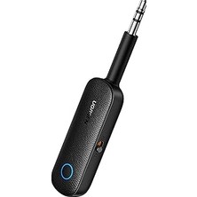 Nacario Ugreen Bluetooth 5.0 Verici 3.5mm Jack ve Dahili Mic Araç Mikrofon Bluetooth Adaptörü ile 2'si 1 Arada Alıcı Siyah