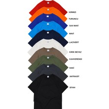 Fuddy Moda 10'lı Unisex Regular Fit Bisiklet Yaka Tişört