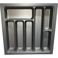 Nacario 36X36 Çekmece Içi Antrasit Kaşıklık Maket Bıçağı Hediyeli (33X32,5 Cm'e Kadar Kesilebilir)