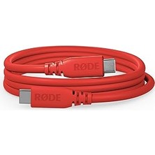 Nacario Røde SC27 Superspeed Usb-C - Usb-C Kablosu, 5 Gbps'ye Kadar Hızlı Veri Aktarımı ve 60 W Güç Kaynağı (2 M, Kırmızı)
