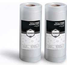 Nacario 10 Metre Tırtıklı Rulo Vakum Poşeti Torbası (Seçenekli) (25 Cm)