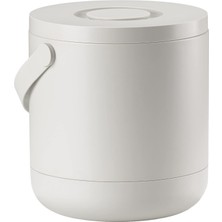 Nacario Zone Circular Çöp Kovası, Çap: 31,5 x 31 cm - 15 Litre, Sıcak Gri