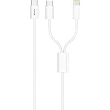 Nacario Sunix 2in1 Usb-C Data ve Şarj Kablosu IP12