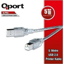 Nacario Qport Q-Pr5 USB 2.0 Yazıcı Kablosu 5 Metre
