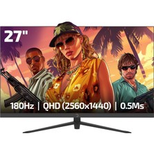Nacario Game Power 27" Sonic T80 Flat Fast IPS 180HZ 0.5ms Qhd 2k Gaming Monitör (Sıfır Ölü Piksel Garantili)