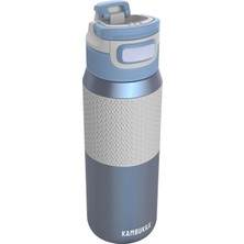 Nacario Kambukka Elton Insulated Içecek Şişesi – 750 ml – Gök Mavisi – 3'ü 1 Arada Kapak – Snapclean® Teknolojisi