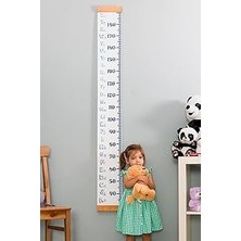 Nacario Alfabe Tasarımlı Boy Ölçme Cetveli - Asılabilir Boy Ölçer - Duvara Monte Bebek Boy Ölçer