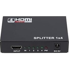 Nacario Parcbeny PM-12081 4 Port HDMI Splitter Dağıtıcı 1.4V 1080P 4KX2K HDMI Görüntü ve Ses Kaynağını Aynı Anda 4 Farklı Ekrana Aktarır Için Tasarlandı Pratik Yüksek Performans Bir Görüntü Dağıtım Cihazıdır.