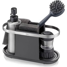 Nacario Gefu Smartline Lavabo Düzenleyici, Siyah, 50,4 x 3,6 x 3,5 cm