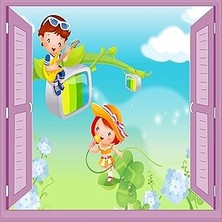 Nacario Çocuk Odası Bebek Odası Pencere Poster Duvar Kağıdı Şarkıcı