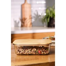 Nacario Emsan Naturel 1520 ml Borosilikat Saklama Kabı