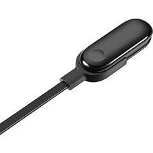 Nacario Psr Aksesuar Siyah Siyah Xiaomi Mi Band 3 USB Şarj Kablosu- ile Uyumlu