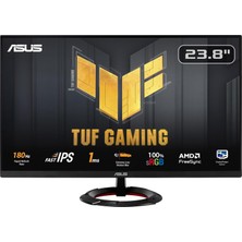 Nacario Asus Tuf Gaming VG249Q3R Oyun Monitörü - 23,8 Inç, Full Hd (1920X1080), 180Hz, Hızlı Ips, Aşırı Düşük Hareket Bulanıklığı™, 1ms (Gtg), Freesync™, Değişken Overdrive, 100% Srgb
