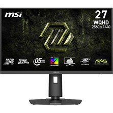 Nacario Msı 27" Mag 274QPF X32, Gaming Monitör, Wqhd, 16:9 Flat, Rapid Ips, 320Hz, 0.5ms (Gtg, Min.), Adaptive-Sync, Pivot
