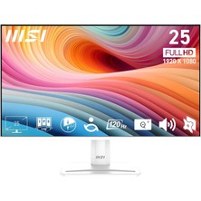 Nacario Msı 24.5" Pro MP251W E2, Kurumsal Monitör, Fhd, 16:9 Flat, Ips, 120HZ 1ms Adaptive-Sync Beyaz