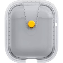 Nacario Zore Apple ile Uyumlu Airpods Airbag 33 Darbelere Karşı Dayanıklı Magnetik Kılıf Gri