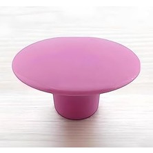 Nacario Bohem Pembe Geniş Mantar Kulp Düğme 1 Adet Mobilya Dolabı Çekmece Mutfak Dolap Kulpu Kulbu Plastik