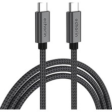 Nacario 240W, 20 Gbps, 4K 60Hz, USB C'den USB C'ye, Örgülü Hızlı Şarj, Görüntü ve Veri Aktarım Kablosu Pd 3.2, 5A, iPhone 15, 16, 17, M2 MacBook Pro, Air, iPad Pro ve Galaxy S25, S24, S23 ile Uyumlu