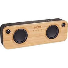 Nacario Marley House Of Get Together, Taşınabilir Bluetooth Hoparlör Kutusu, Kablosuz Bağlantı, Mikrofon, Oda Doldurucu Ses, 3,5 mm Aux Girişi, USB Bağlantı Noktası, 10 Saat Pil Ömrü, Siyah
