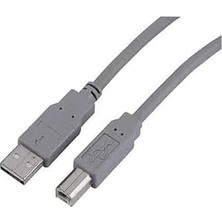 Nacario USB 2.0 A Fiş - B Fiş Gri 1.5m