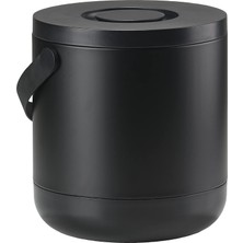 Nacario Zone Circular Çöp Kovası, Çap: 31,5 x 31 cm - 15 Litre, Siyah
