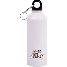 Nacario Biggdesign Dogs Karabinerli Alüminyum Matara 400 ml