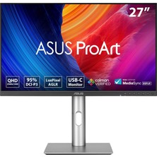 Nacario Asus Proart PA278CFRV 27 IPS Hdr 2560X1440 5ms 100Hz 350CD Dp HDMI Usb-C Hoparlör Vesa 3yıl 95% Dcı-P3, Calman Verified, Pd 96W Pıvot Monitör