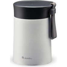 Nacario Aladdin Bistro Thermavac Paslanmaz Çelik Yemek Termosu, Gri (Stone Grey), 0.4 L