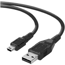 Nacario Lunatic 7545 Mini USB To USB Data Şarj Kablosu 1.5 Metre Bağımsız Tak&çalıştır Kullanım Imkanı B-Tip Mini USB 2.0 3.8mm 28 AWG%100 Bakır - Daima Tam Performanslı