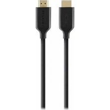 Nacario Ethernet Destekli Belkin HDMI Kablosu, M/m, Altın Kaplama Konnektörler, 1 M, Siyah