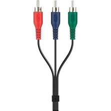 Nacario Belkin BLK-F3Y080BF2M 3xrca,m/m Metal Kablo, 2m, Siyah