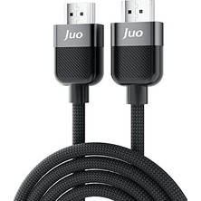Nacario Juo 4K 60Hz 18GBPS Hdr Arc Hdcp Destekli HDMI 2.0 Örgülü Kablo 2 Metre