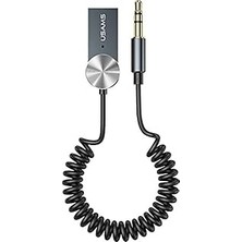 Nacario Livx Usams Bluetooth 5.0 Receiver USB Aux Wireless Araç Kiti Telefon Konuşma Müzik Dinleme BA01 SJ464LVX