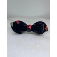 zdjewelry Çiçek Desenli Canlı Renkli Kemik Otomatik Klipsli Saç Tokası - Klasik Akrilik Fiyonk Toka