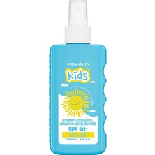 Nacario Maru.derm Spf 50+ Çocuklar Için Hassas Koruma Mineral Güneş Kremi Spreyi 200 ml