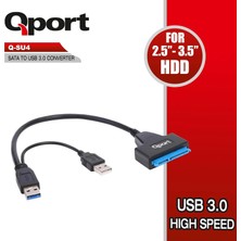 Nacario Qport-Q-Su4 16 cm Usb-2.5'' 3.5'' Sata Disk Dönüştürücü