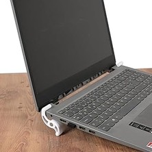 Nacario Universal Notebook Macbook Standı Leptop Diz Üstü Bilgisayar Standı Beyaz Renk