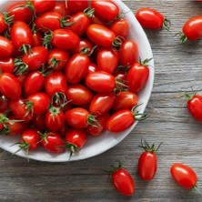 Nacario Mini Üzüm Cherry Domates Tohumu 10+ Tohum Saksı ve Balkon Için