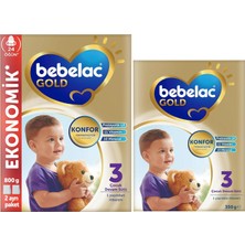 Nacario Bebelac Gold 3 Çocuk Devam Sütü 800G + 350G 1 Yaş+