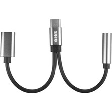 Nacario S-Link SL-TA45M Gri Metal Typec To 3.5 Jack+Typec Çevirici